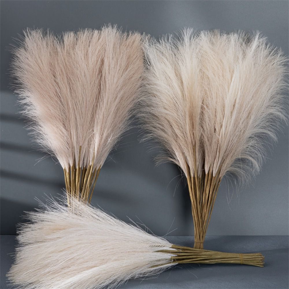 Pampas Grass Decor - 10 ชิ้น/ชุด ของตกแต่งบ้าน หญ้าปัมปัสฟูฟ่อง DIY 55