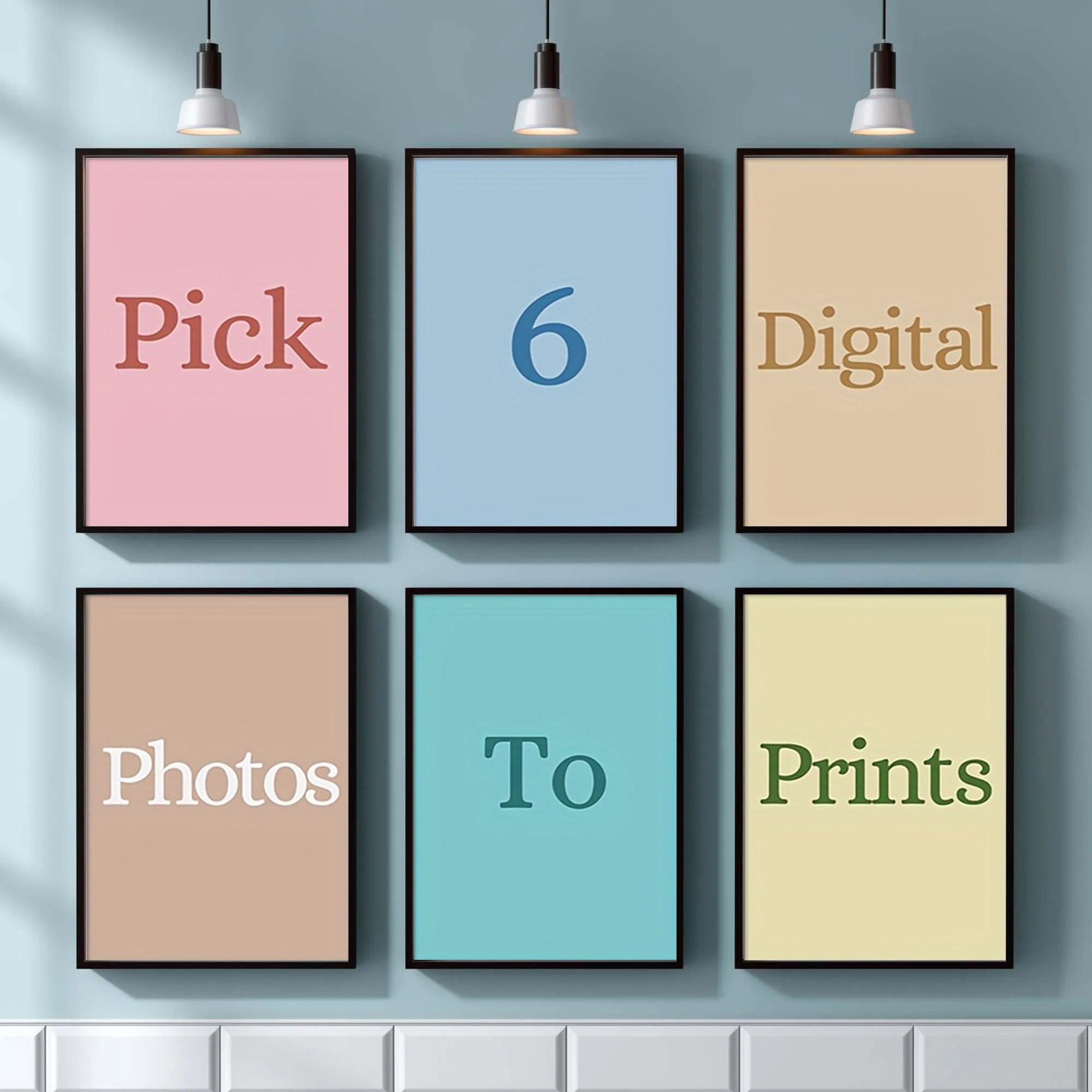 Home Decor Theme - ภาพพิมพ์บนผ้าแคนวาสแบบกำหนดเอง 4/5/6 ชิ้น เหมาะสำหรับภาพถ่ายครอบครัว สัตว์เลี้ยง ทิวทัศน์
