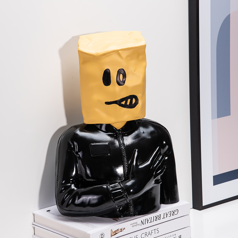 Home Decor Y2K - Nordic Home Decor Banksy รูปปั้นห้องนั่งเล่นตกแต่งบ้านอุปกรณ์เสริมรูปเรซิ่นประติมากรรมตกแต่งห้อง figurines