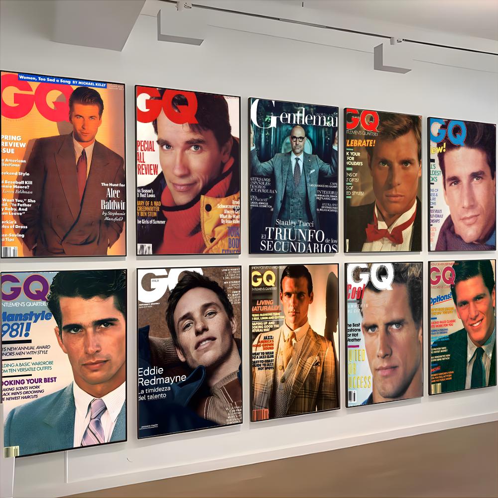 Home Decor Magazine - โปสเตอร์ GQ Magazine Fashion G-Gentlemen Quarterly