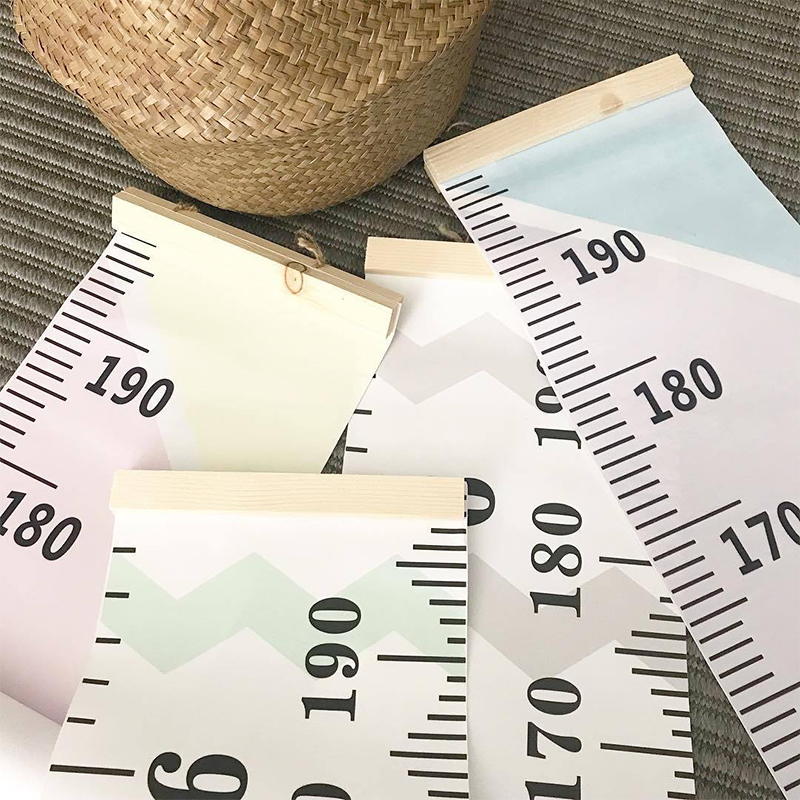 Home Decor Indonesia - สติกเกอร์ที่แขวนผนังติดผนังทำจากไม้สำหรับเด็กวอลเปเปอร์ไม้บรรทัดวัดความสูง hiasan kamar สำหรับวัดส่วนสูงของเด็กติดผนัง