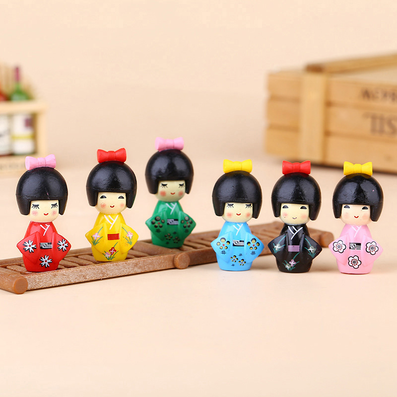 Home Decor Za - ตุ๊กตาสาวญี่ปุ่นน่ารัก ของตกแต่งบอนไซ ของตกแต่งบ้านขนาดเล็ก ของตกแต่งสวนจิ๋ว ของตกแต่งสวนเทพนิยาย รูปปั้นสมัยใหม่