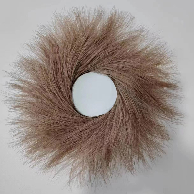 Pampas Grass Decor - พวงหรีดเทียมสำหรับแขวนประตูพวงมาลัยหญ้า pampa สำหรับแขวนผนังของตกแต่งบ้านงานแต่งงานงานหรีดคริสต์มาส