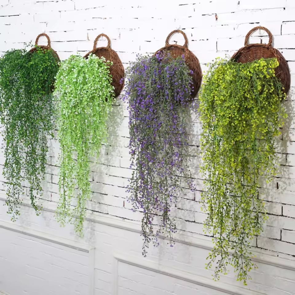 Hand Made หวายหวายดอกไม้แขวนผน - Rattan Plant Basket บทวิจารณ์และราคา