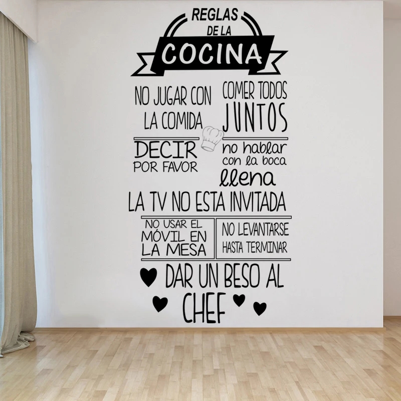 สติกเกอร์ติดผนังข้อความภาษาสเป - Home Decor Indonesia บทวิจารณ์และราคา