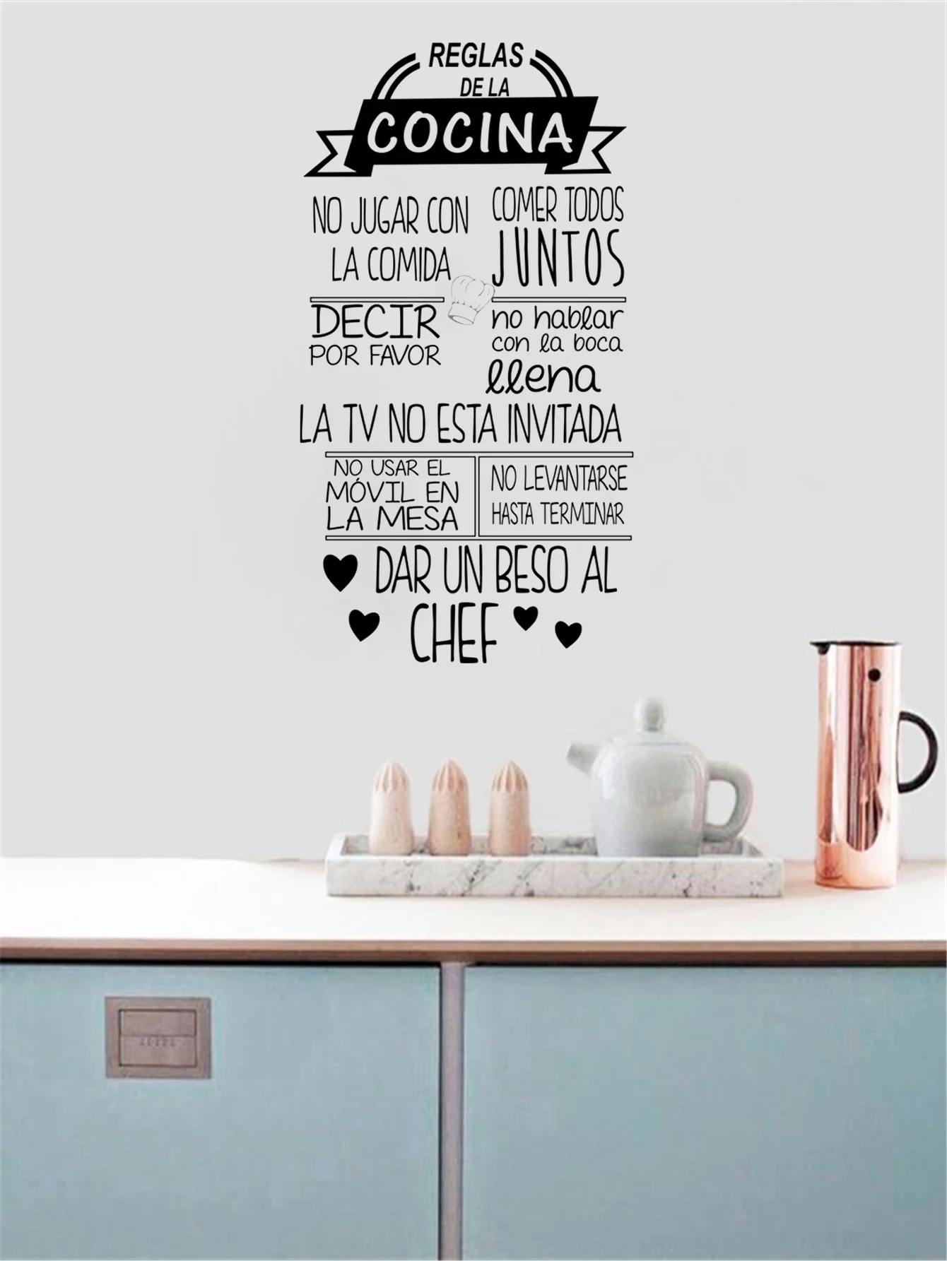 สติกเกอร์ติดผนังข้อความภาษาสเป - Home Decor Indonesia บทวิจารณ์และราคา