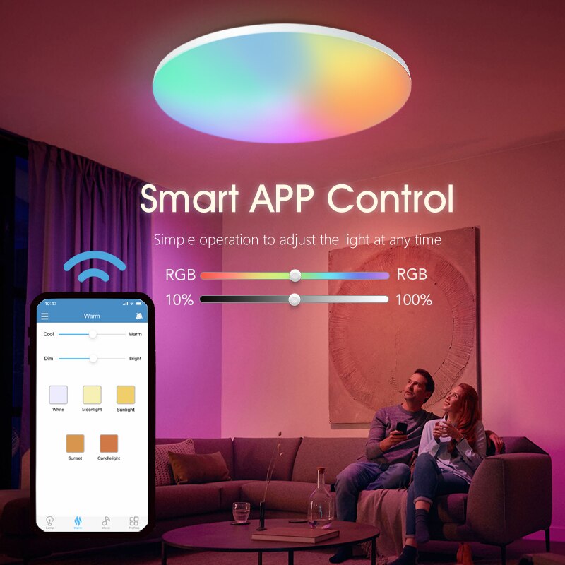 Benewton ไฟเพดานอัจฉริยะ RGB C - Home Decor Free App บทวิจารณ์และราคา