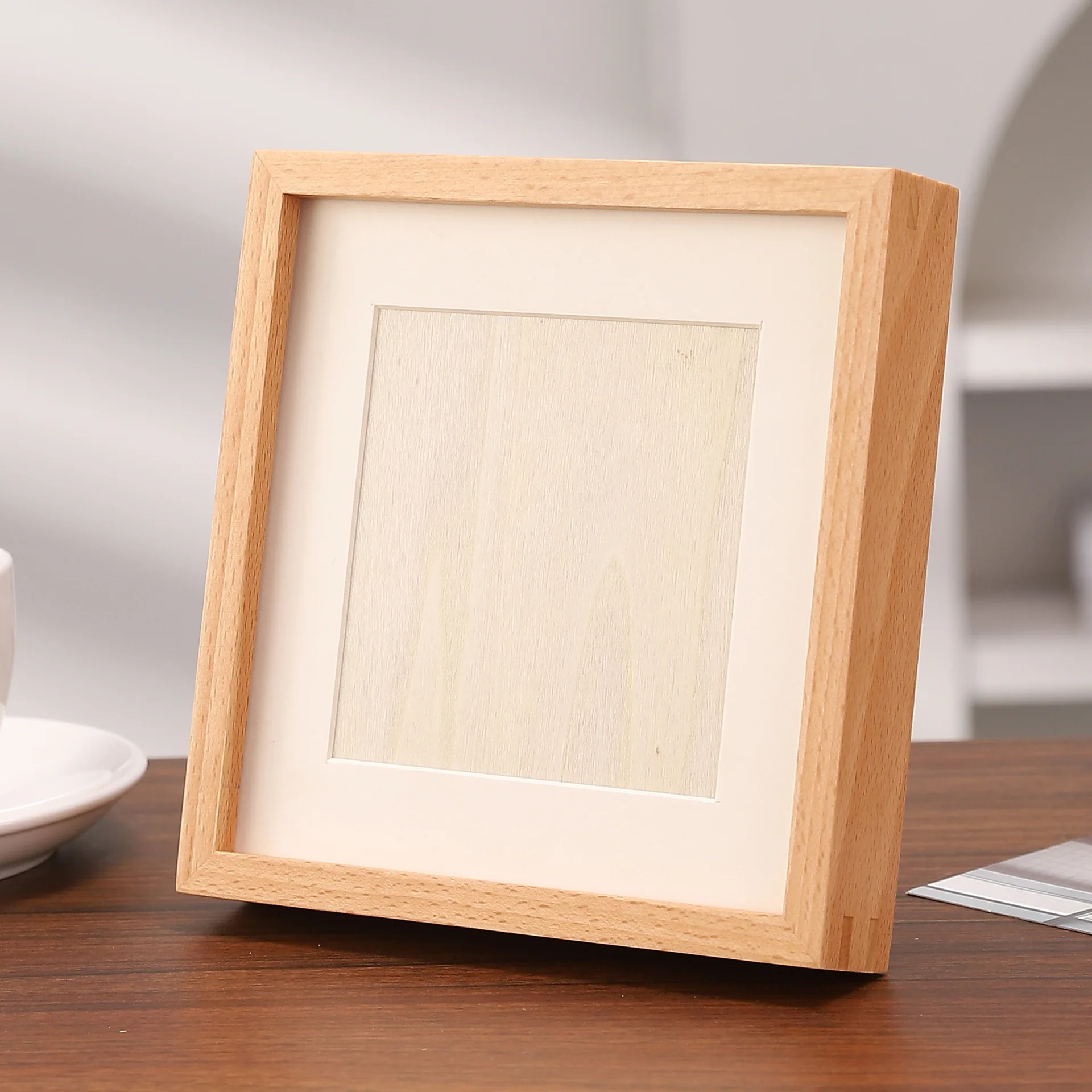 กรอบรูปไม้เนื้อแข็งทรงสี่เหลี่ - Bamboo Photo Frame บทวิจารณ์และราคา