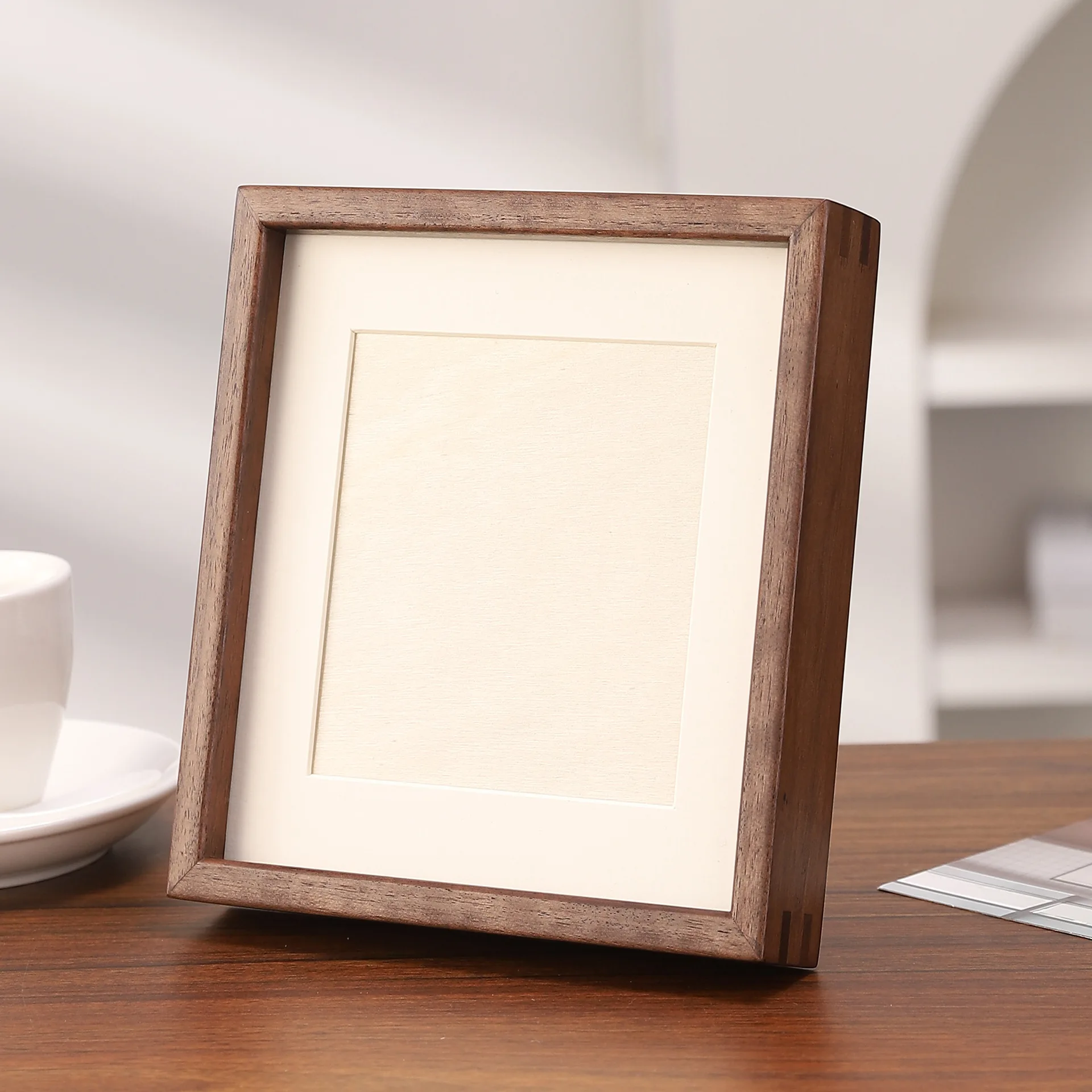 กรอบรูปไม้เนื้อแข็งทรงสี่เหลี่ - Bamboo Photo Frame บทวิจารณ์และราคา
