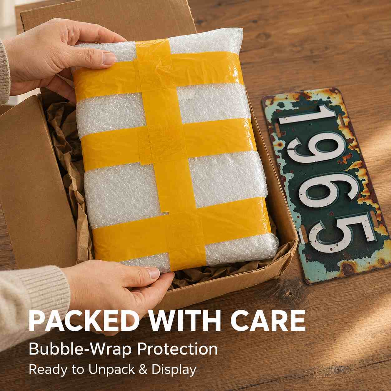 ป้ายทะเบียนอะลูมิเนียม 2D สไตล - Home Decor Indonesia บทวิจารณ์และราคา