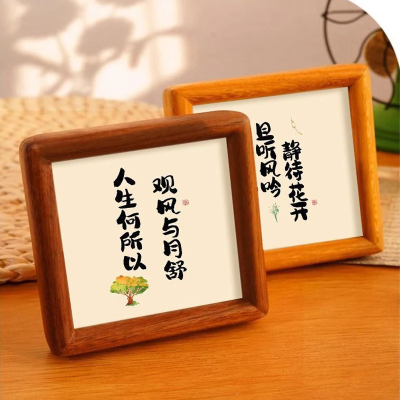 กรอบรูปไม้วอลนัทสีดำทรงสี่เหลี - Bamboo Photo Frame บทวิจารณ์และราคา