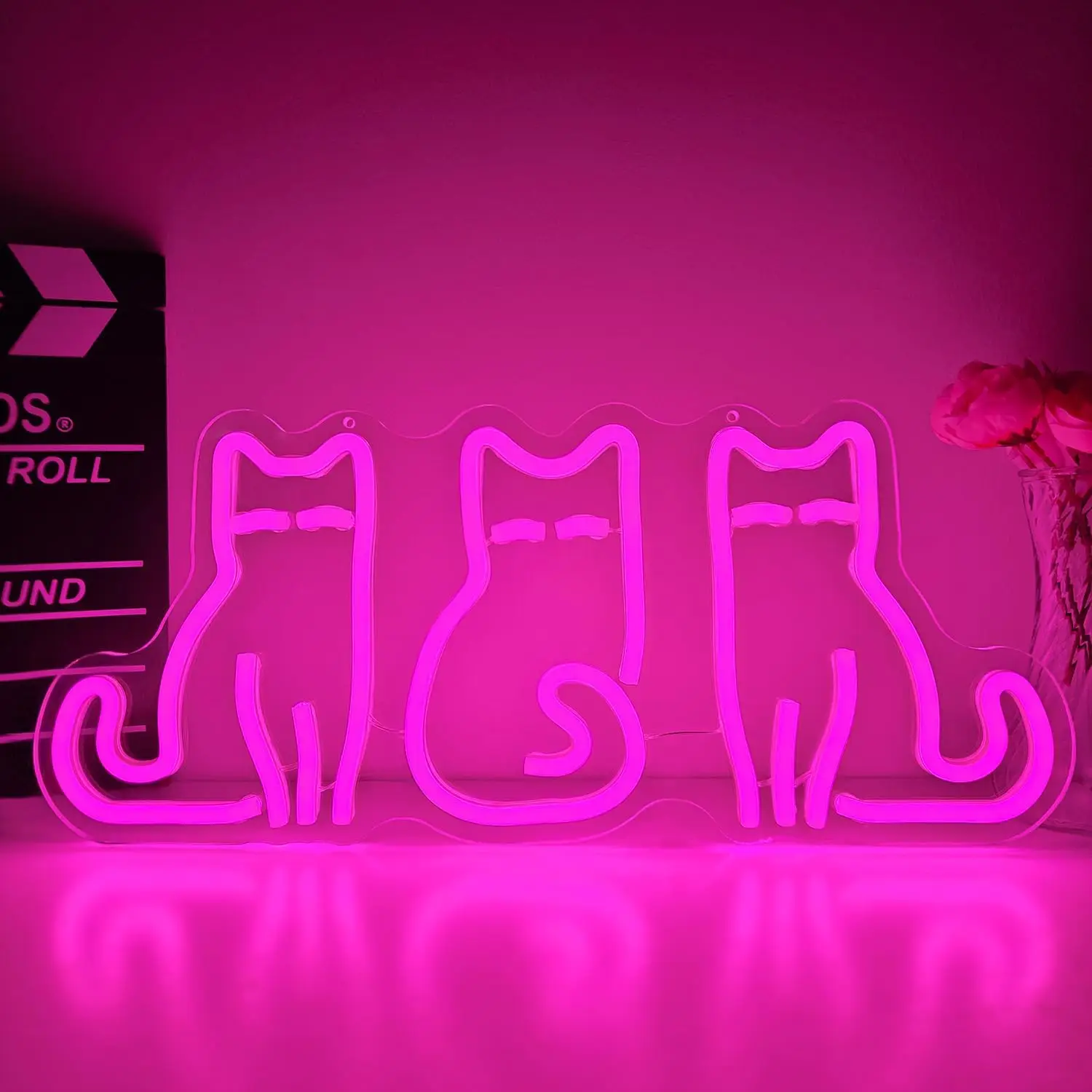 ป้ายไฟนีออนรูปแมว ไฟนีออน LED  - Home Decor Theme บทวิจารณ์และราคา
