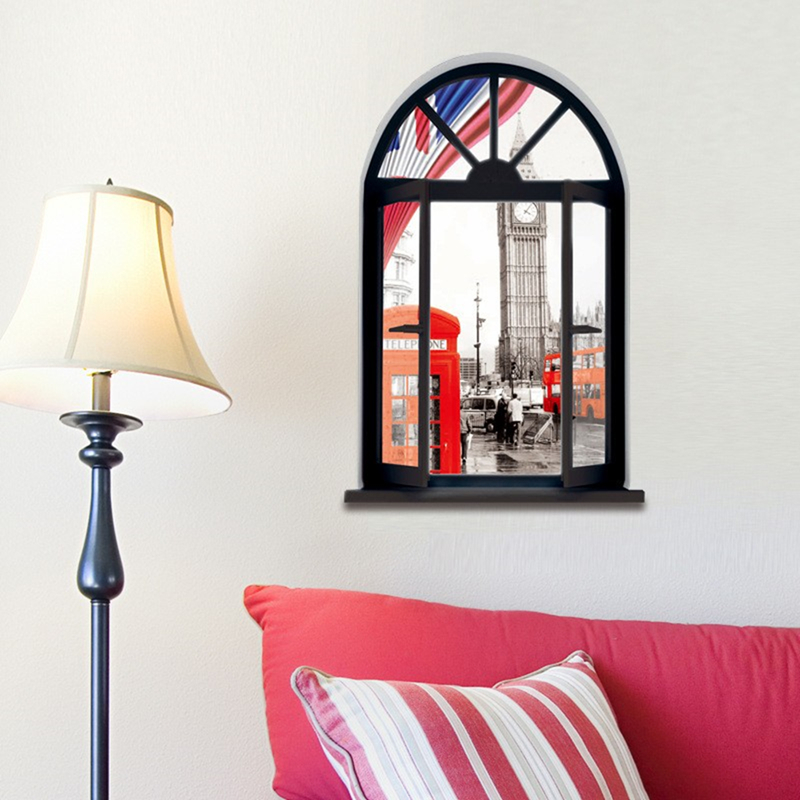 สติ๊กเกอร์ติดผนังลายวิวถนนเมือ - Home Decor Y2K บทวิจารณ์และราคา