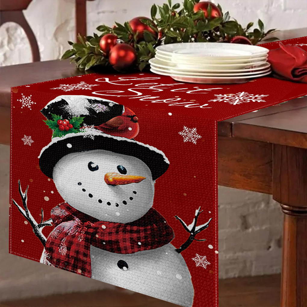 ผ้าปูโต๊ะลายดอกไม้สำหรับเทศกาล - Linen Table Runner บทวิจารณ์และราคา
