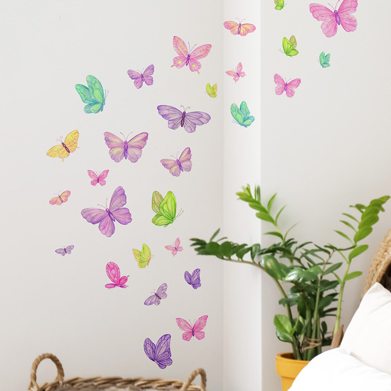 สติ๊กเกอร์ติดผนังรูปผีเสื้อสุด - Home Decor Indonesia บทวิจารณ์และราคา