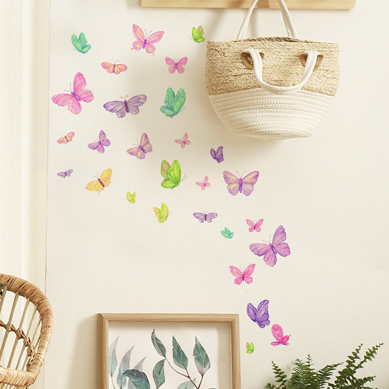 สติ๊กเกอร์ติดผนังรูปผีเสื้อสุด - Home Decor Indonesia บทวิจารณ์และราคา
