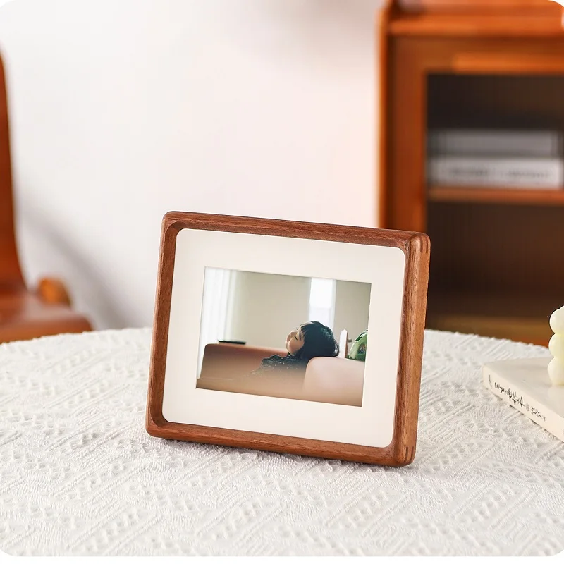 กรอบรูปไม้จริงสักดำหรูหรา ทรงม - Bamboo Photo Frame บทวิจารณ์และราคา