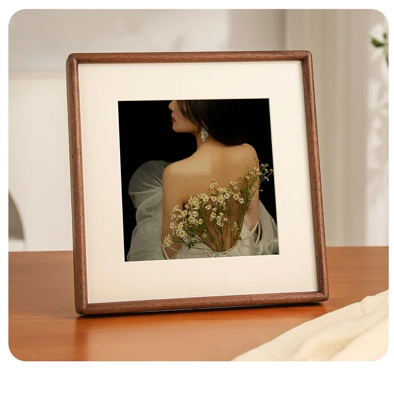 กรอบรูปไม้เนื้อแข็งทรงสี่เหลี่ - Bamboo Photo Frame บทวิจารณ์และราคา