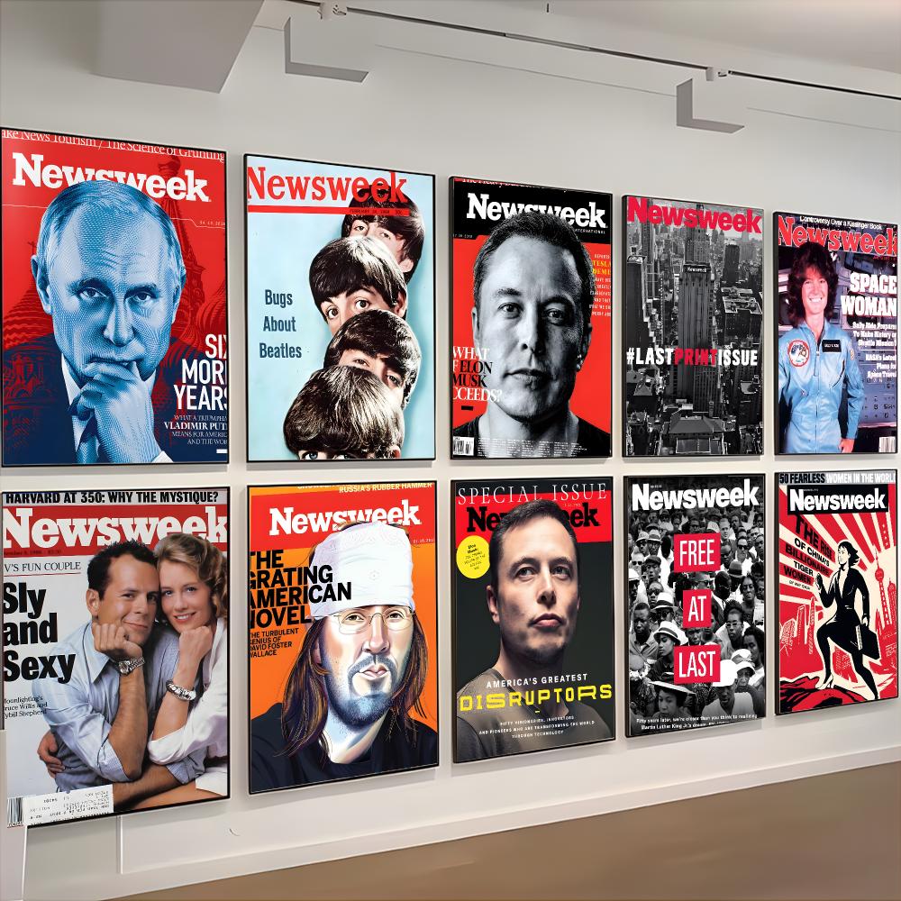 โปสเตอร์นิวส์วีค ศิลปะติดผนังค - Home Decor Magazine บทวิจารณ์และราคา