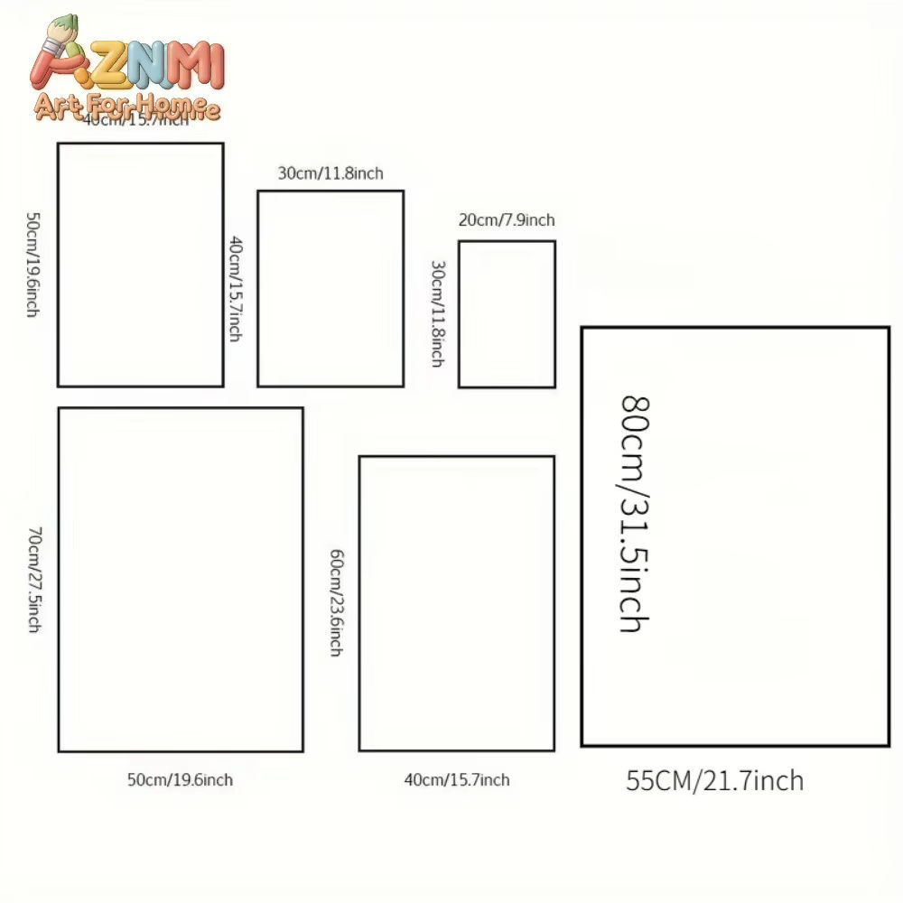 AZNM โปสเตอร์ภาพพิมพ์แคนวาสลาย - Home Decor Y2K บทวิจารณ์และราคา