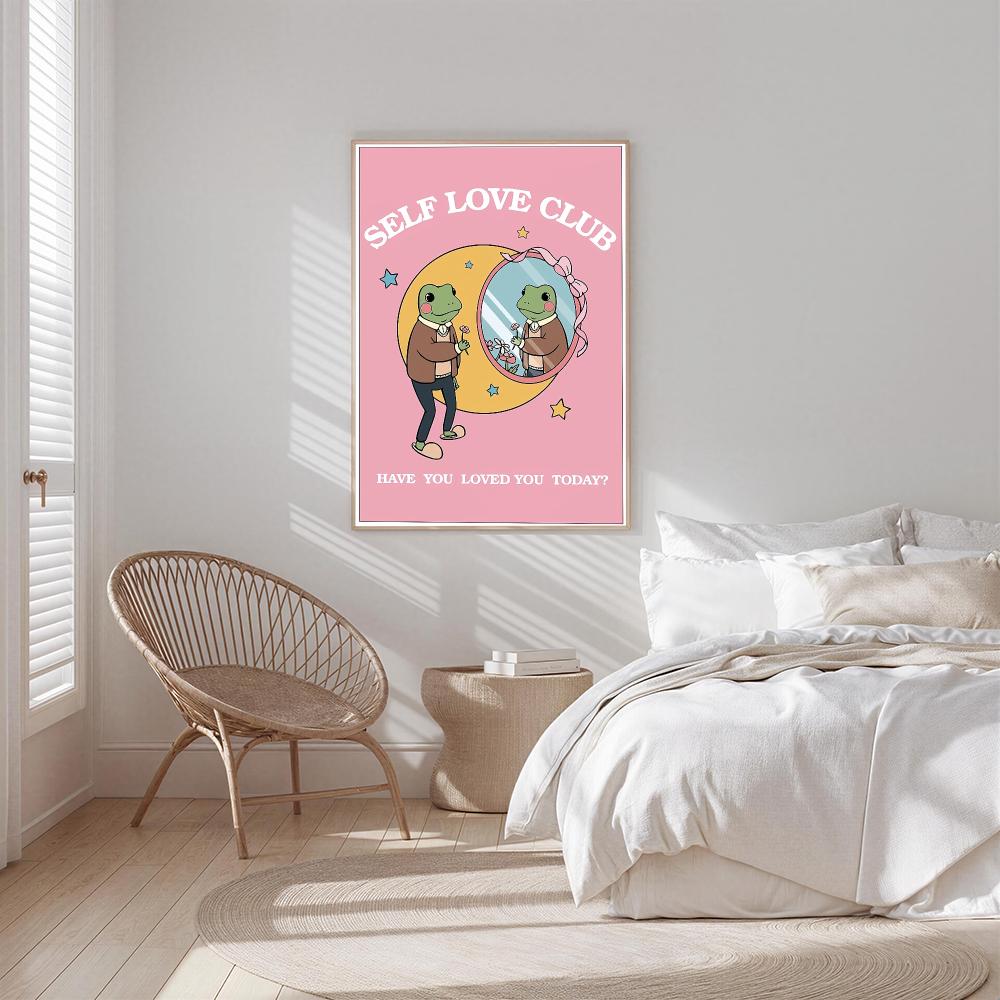 โปสเตอร์ติดผนังลายกบสื่อความรั - Home Decor Y2K บทวิจารณ์และราคา