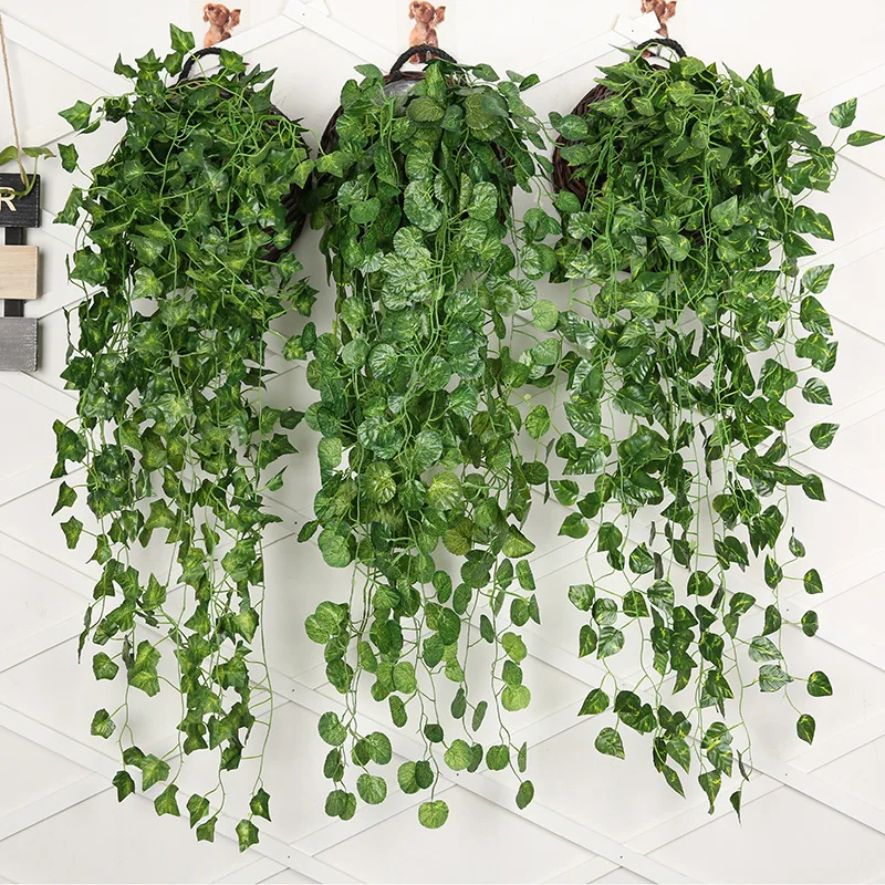 90ซม.ประดิษฐ์หัวไชเท้าสีเขียวผ - Rattan Plant Basket บทวิจารณ์และราคา