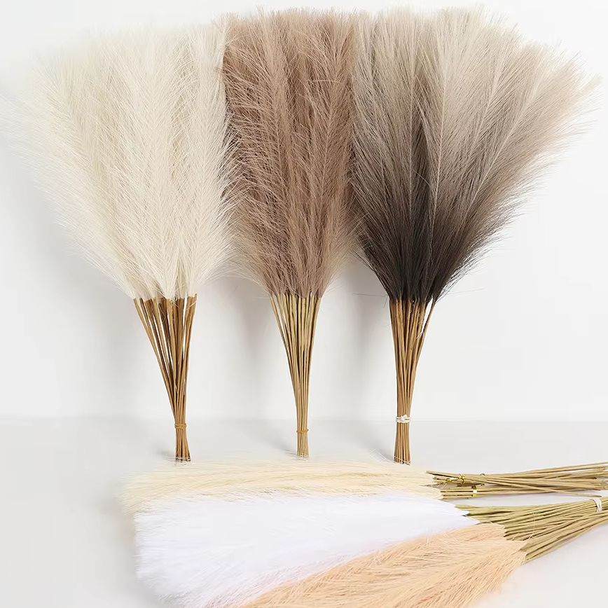 6/12 ชิ้น แพมพัส ดอกไม้ประดิษฐ - Pampas Grass Decor บทวิจารณ์และราคา