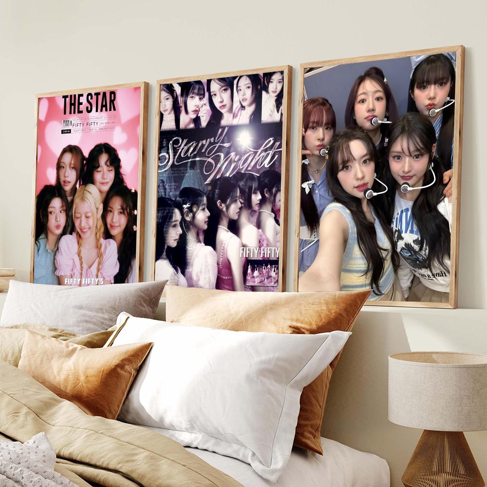 F-FIFTY FIFTY Group โปสเตอร์ป๊ - Home Decor Y2K บทวิจารณ์และราคา
