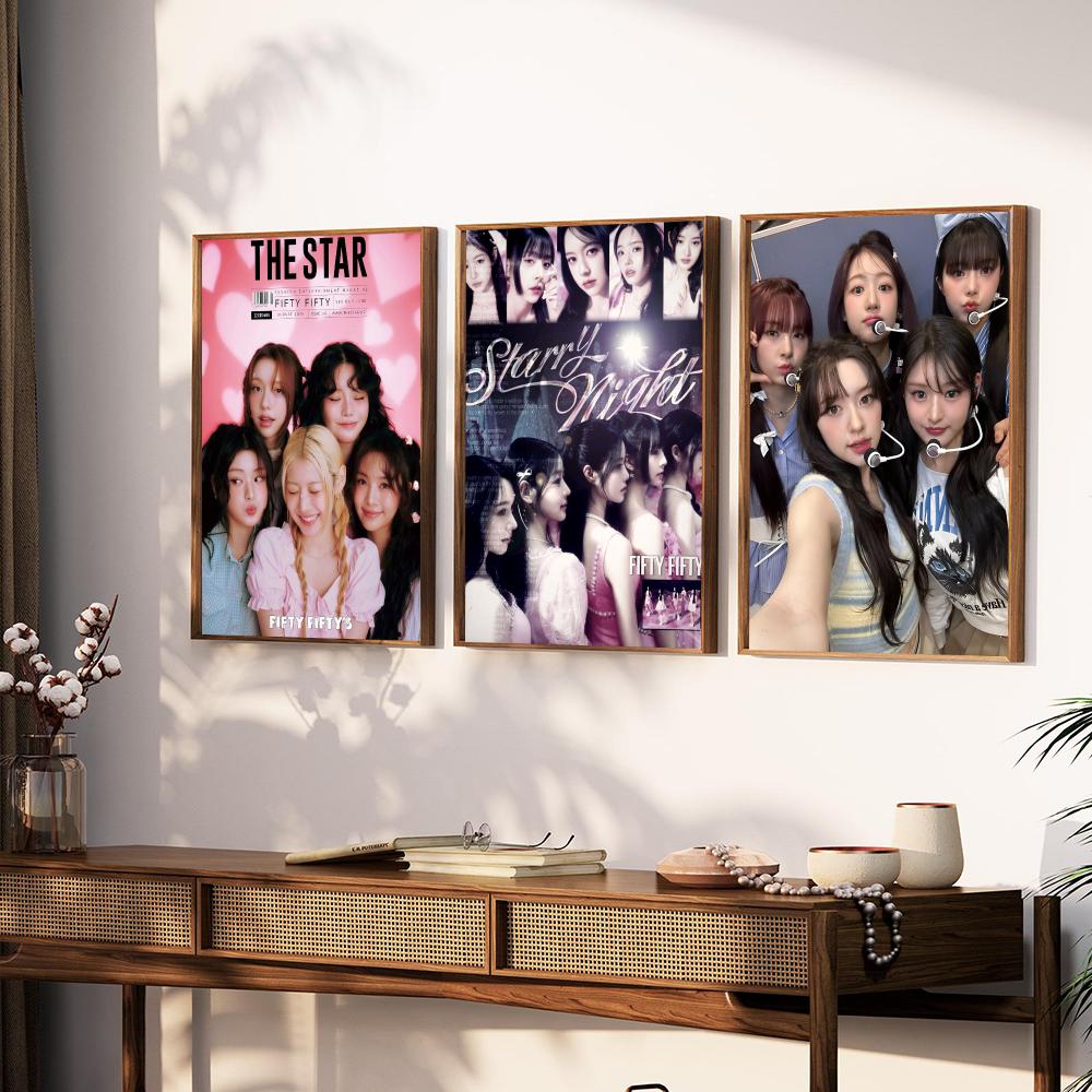 F-FIFTY FIFTY Group โปสเตอร์ป๊ - Home Decor Y2K บทวิจารณ์และราคา
