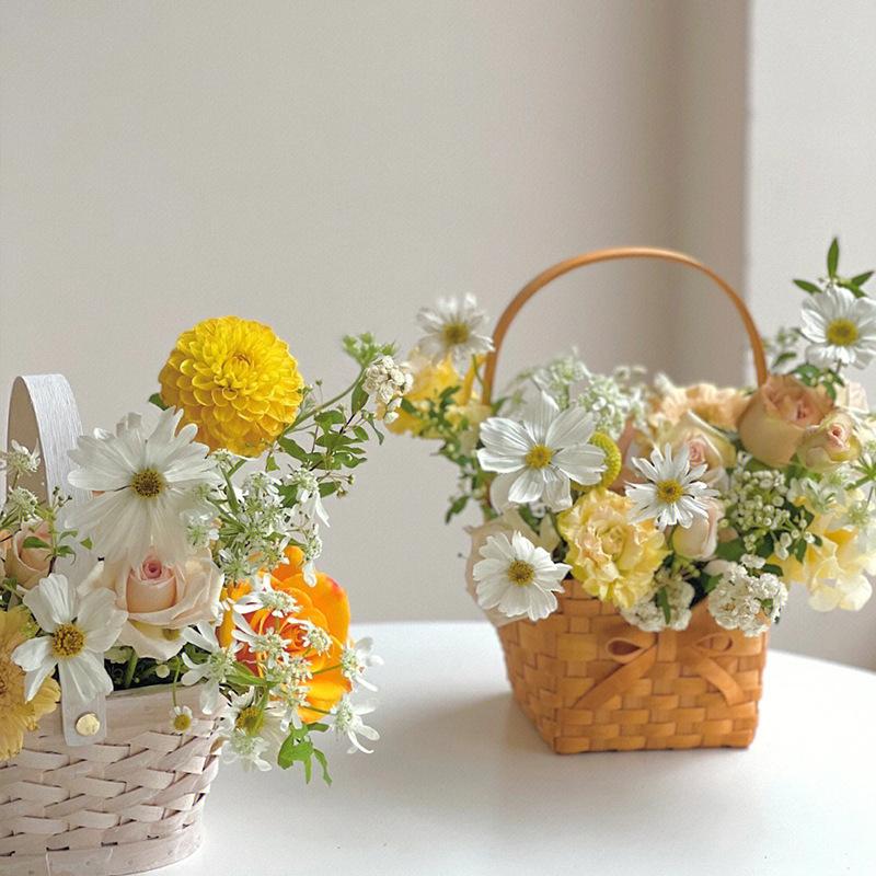 ตะกร้าหวายลายดอกไม้สำหรับเจ้าส - Rattan Plant Basket บทวิจารณ์และราคา